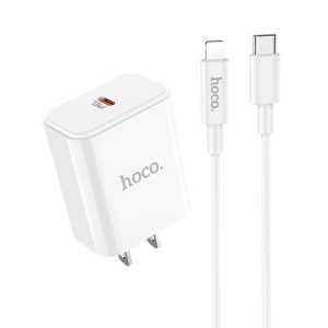 сзу hoco c71a star pd 3.0 + кабель usb-c to lightn