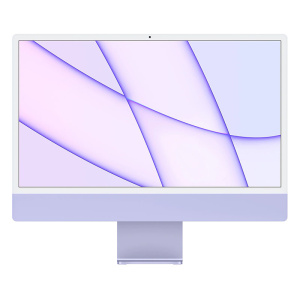 моноблок apple imac 24" retina 4,5k, (m1 8c cpu, 8c gpu), 8 гб, 512 гб ssd, фиолетовый (z131000)