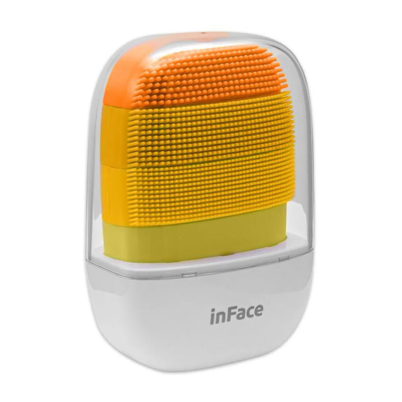 щетка ультразвуковая для лица xiaomi inface sonic clean, orange