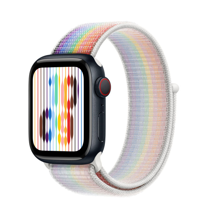 умные часы apple watch series 8 gps + cellular 41мм midnight aluminum case with sport loop