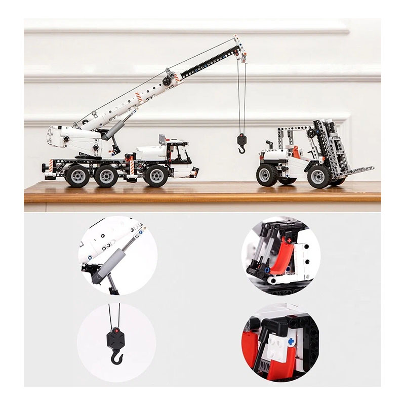 конструктор xiaomi mitu building blocks mobile engineering crane