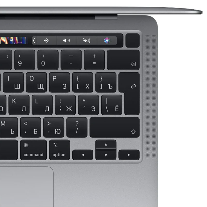 apple macbook pro 13″ (m1, 2020) 8 гб, 512 гб ssd, touch bar, space gray, серый космос (myd92ll/a)