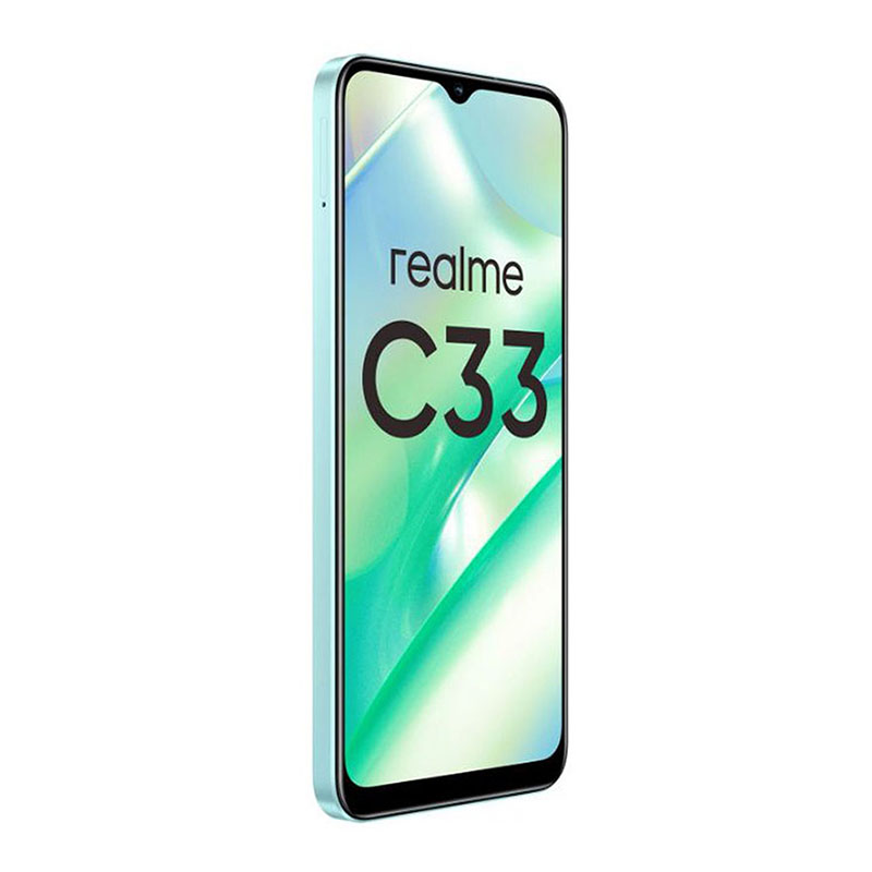 смартфон realme c33 4/128 гб ru, dual nano sim, голубой