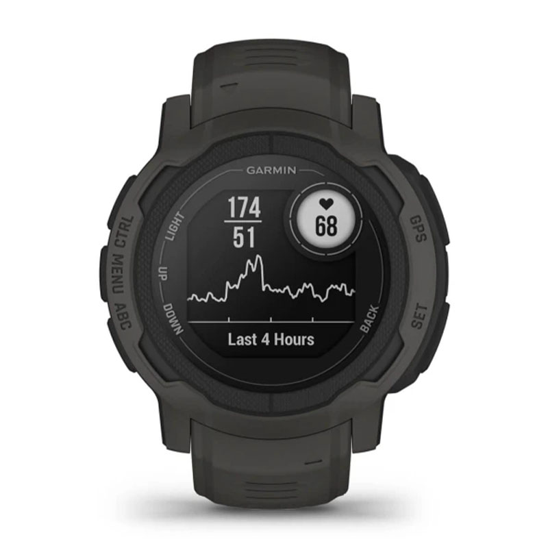 смарт-часы garmin ️️instinct 2 solar graphite (010-02627-00)