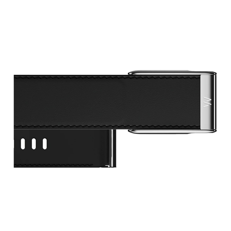 ремешок для whoop 5.0 leatherluxe, черный/крем (black/cream), l