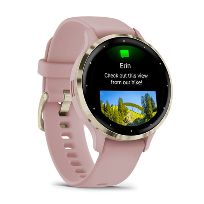 смарт-часы garmin venu 3s soft gold dust/rose (010-02785-03)