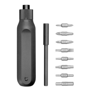 отвертка реверсивная xiaomi mijia ratchet screwdriver 16 in 1, 10 предм., черный