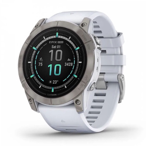 смарт-часы garmin ️️epix pro gen 2 sapphire white 51mm (010-02804-11)