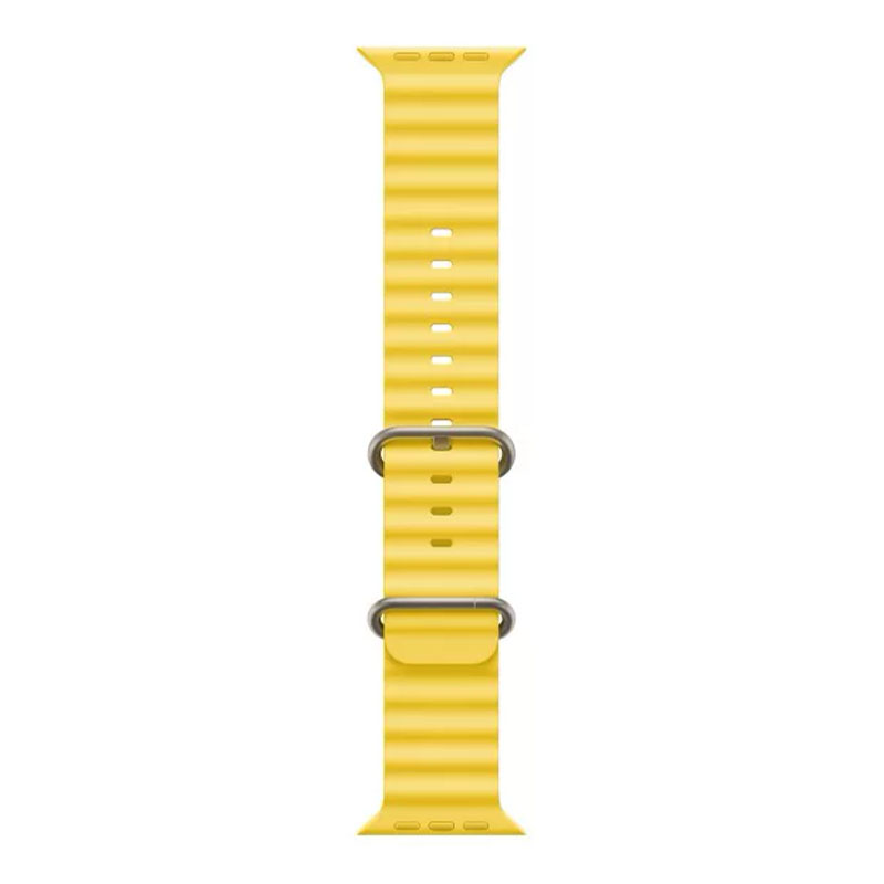 умные часы apple watch ultra gps + cellular 49мм titanium case with yellow ocean band, желтый