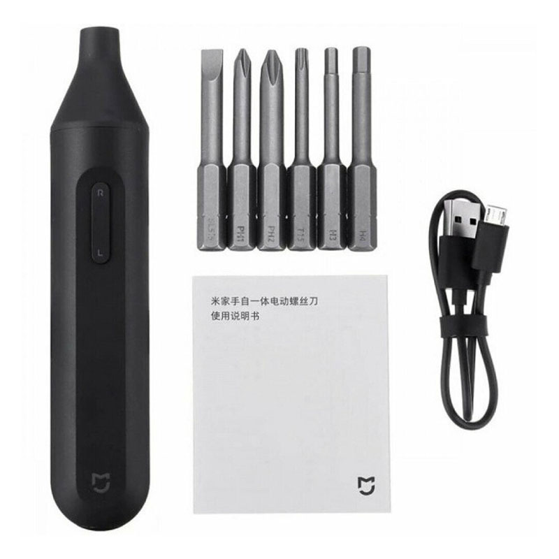 аккумуляторная отвертка xiaomi mijia electric screwdriver (mjddlsd002qw) черный