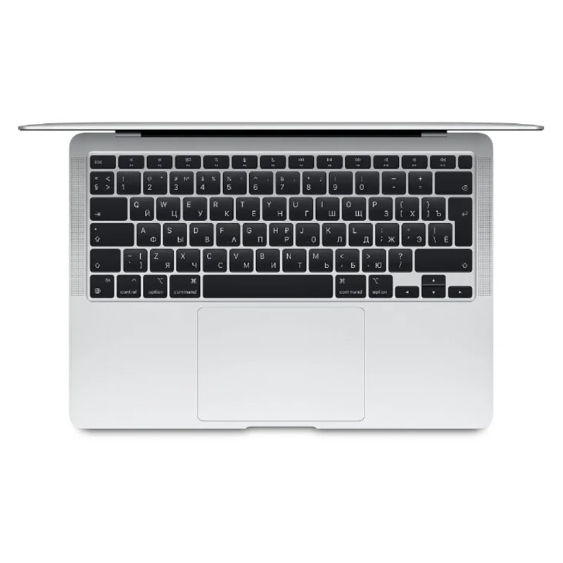 apple macbook air 13.3" (m1, 2020) 8гб, 256гб ssd silver, серебристый (mgn93ll/a)