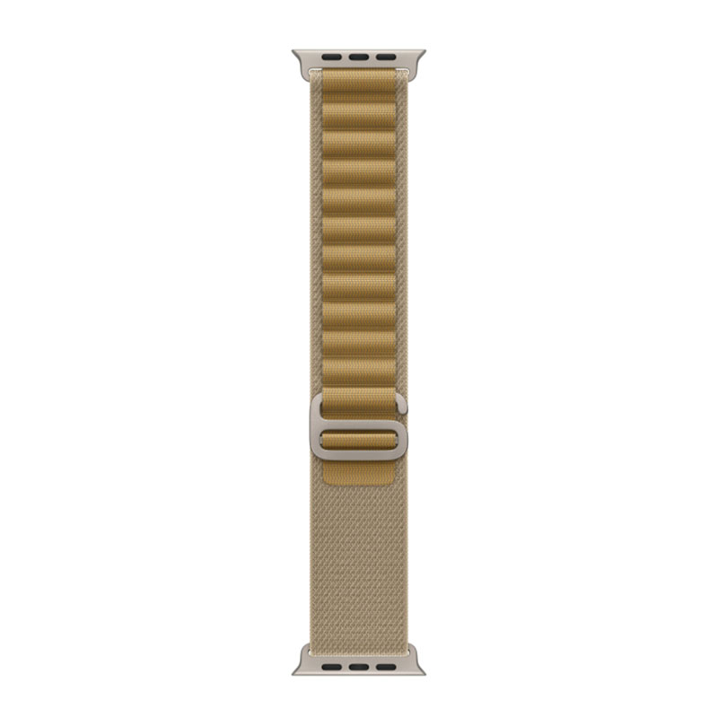 умные часы apple watch ultra 2 (2024) gps + cellular, 49 мм, m, titanium case with beige alpine band, бежевый