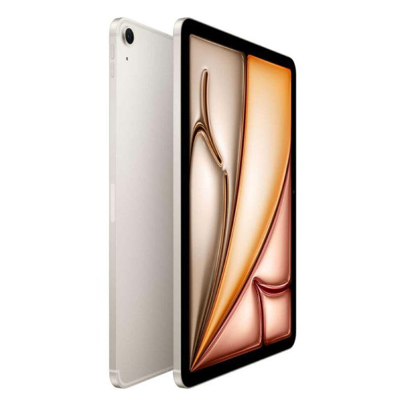 планшет apple ipad air 13" 128 gb (m3, 2025) wi-fi + cellular starlight сияющая звезда (mcj34ll/a)