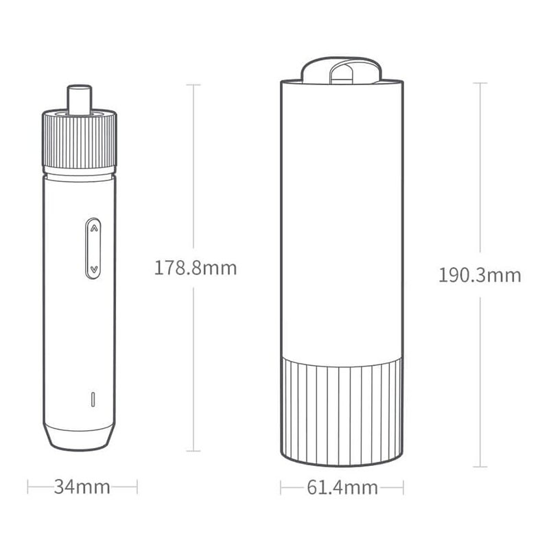 аккумуляторная отвертка xiaomi hoto straight handle electric screwdriver (qwlsd001) черный
