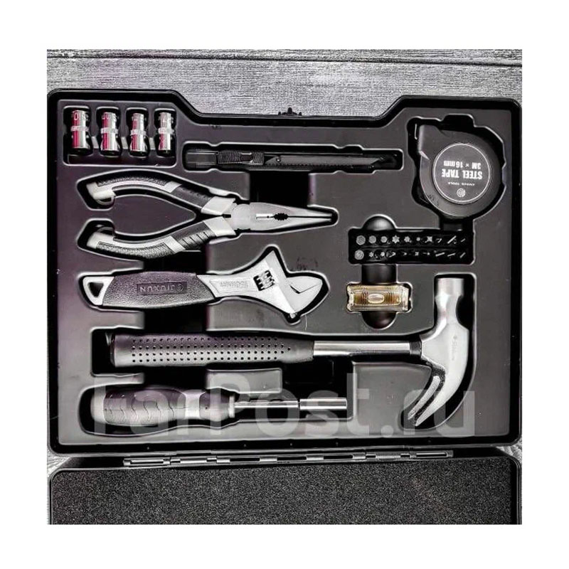 набор инструментов xiaomi jiuxun tools toolbox 166 in 1, black