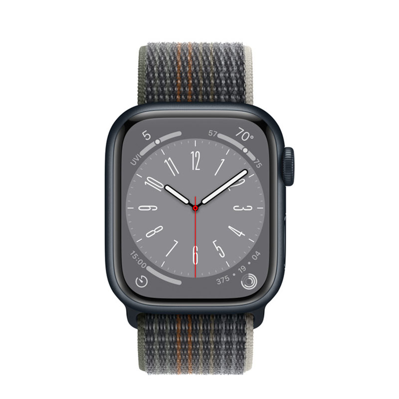 умные часы apple watch series 8 gps + cellular 41мм midnight aluminum case with sport loop