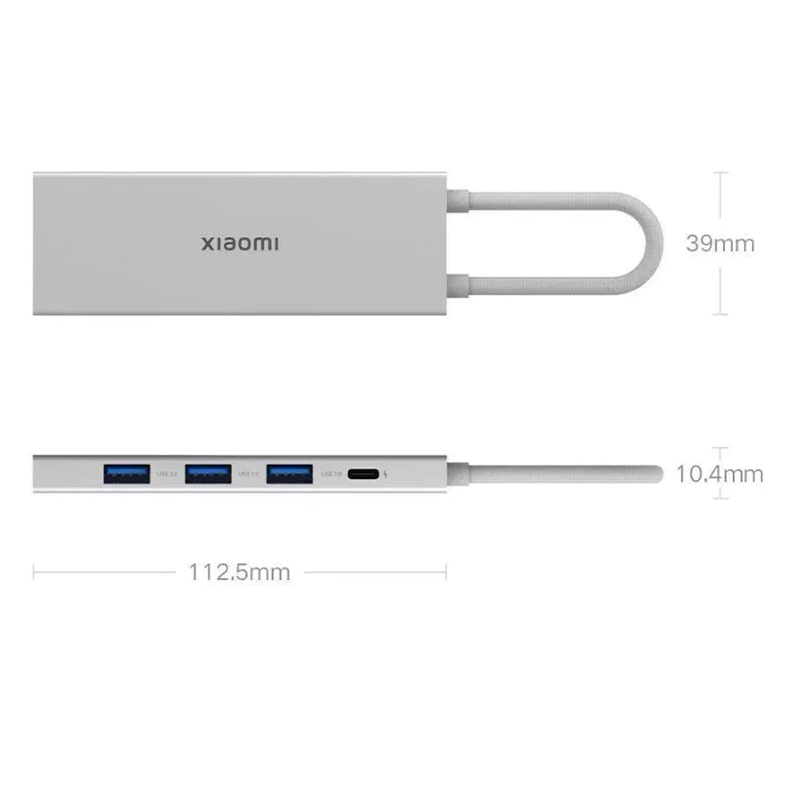 док-станция xiaomi 5 в 1 с usb type-c usb3.0 hdmi (xmds05ym)