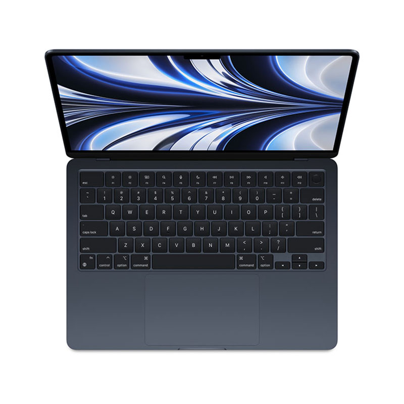 apple macbook air 13.6" (m2, 2022) 8/512гб ssd midnight, темная ночь (mly43ll/a)