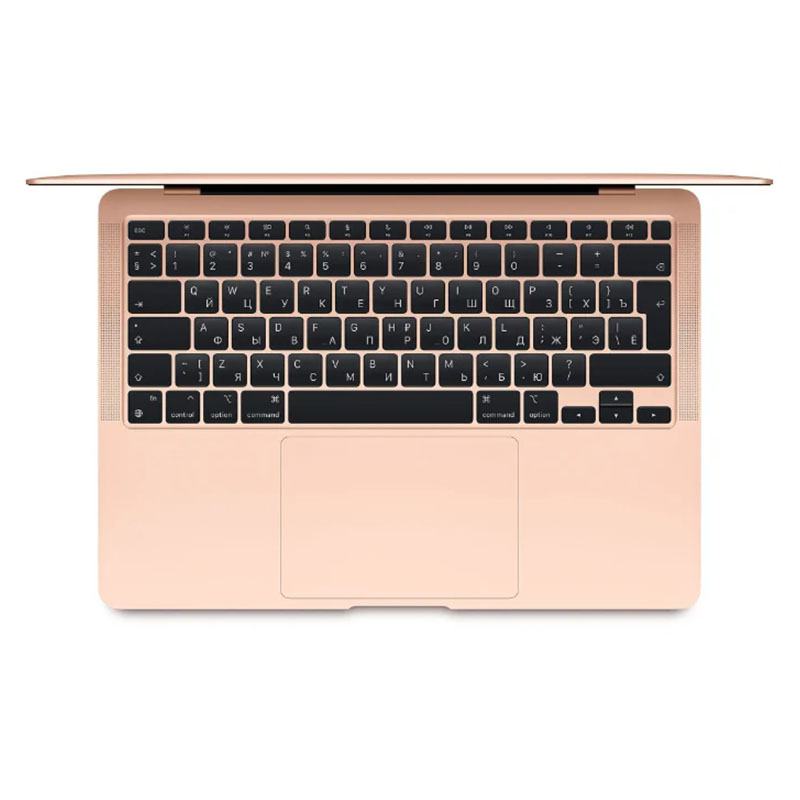 apple macbook air 13.3" (m1, 2020) 8гб, 512гб ssd gold, золотой (mgne3ll/a)