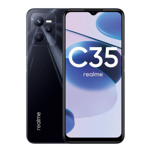 смартфон realme c35 4/128 гб, черный