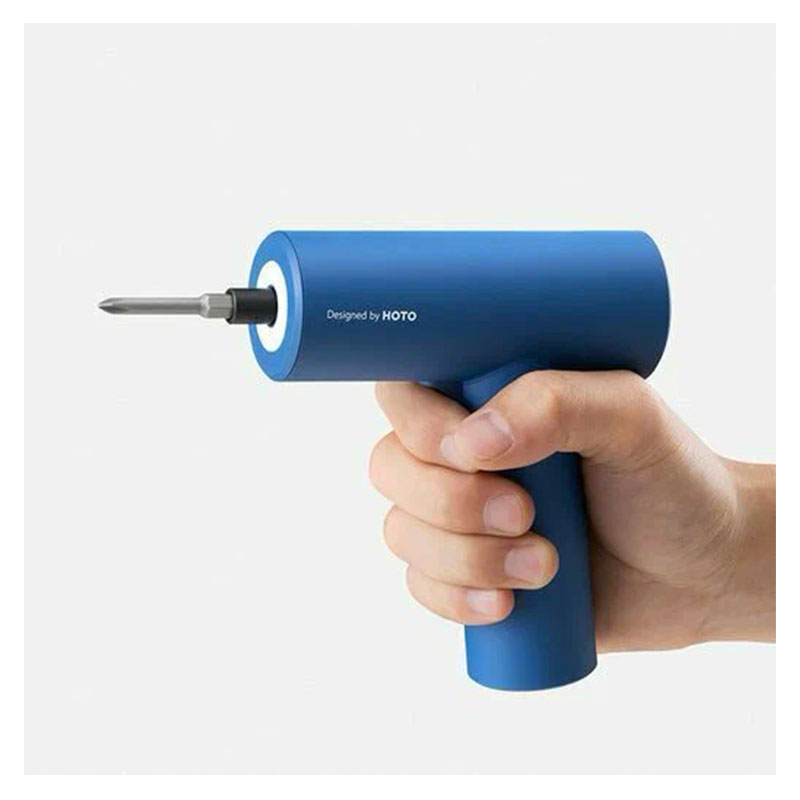 аккумуляторная отвертка xiaomi hoto electric screwdriver gun, blue (qwlsd008)