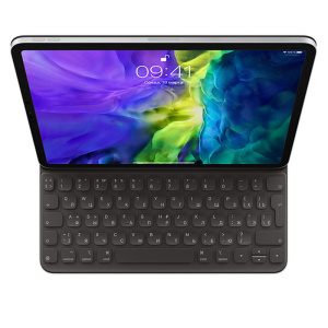 клавиатура smart keyboard folio для ipad pro 11 дюймов (2‑го поколения) mxnk2, русская раскладка