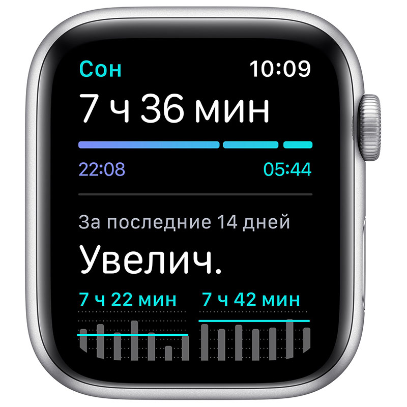 часы apple watch nike se 40 мм корпус из алюминия серебристого цвета, спортивный ремешок nike цвета чистая платина/чёрный