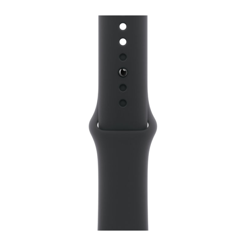 умные часы apple watch series 11 (2025) gps 42 мм, jet black aluminium case, sport band, black s/m