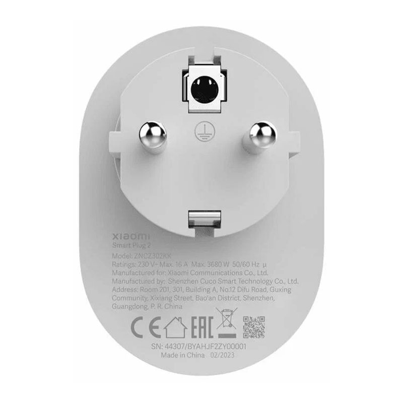 умная розетка xiaomi smart power plug 2 белый eu