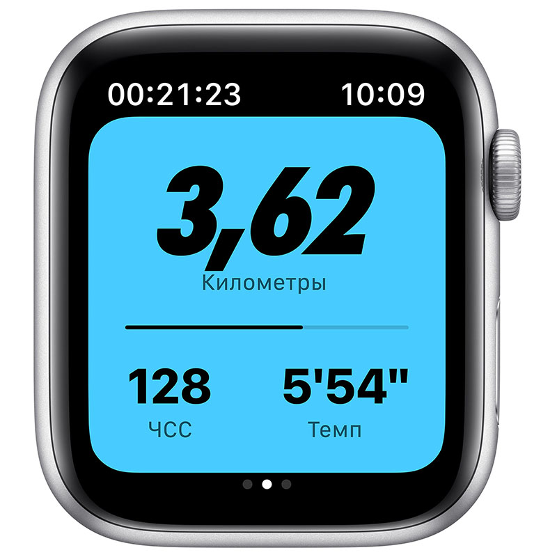 часы apple watch nike se 40 мм корпус из алюминия серебристого цвета, спортивный ремешок nike цвета чистая платина/чёрный