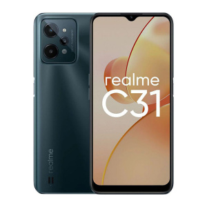 смартфон realme c31 3/32 гб, темно-зеленый