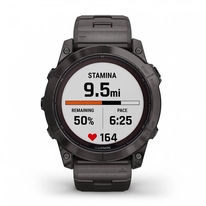 смарт-часы garmin ️️fenix 7x pro sapphire solar carbon gray titanium band (010-02778-30)