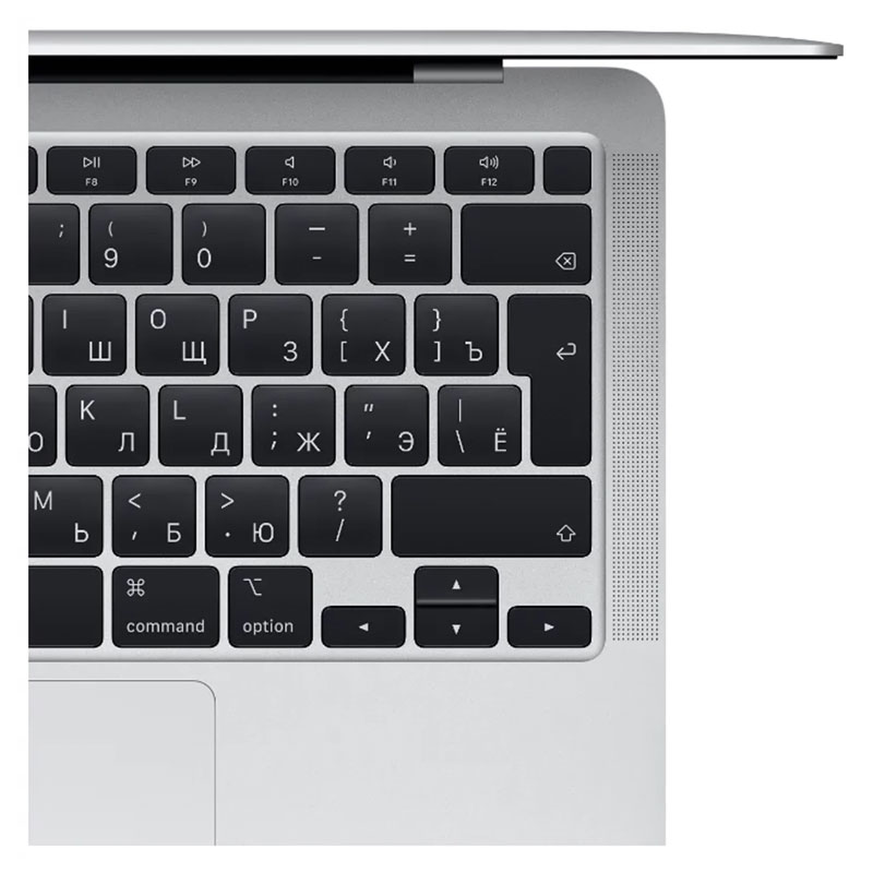 apple macbook air 13.3" (m1, 2020) 8гб, 256гб ssd silver, серебристый (mgn93ll/a)