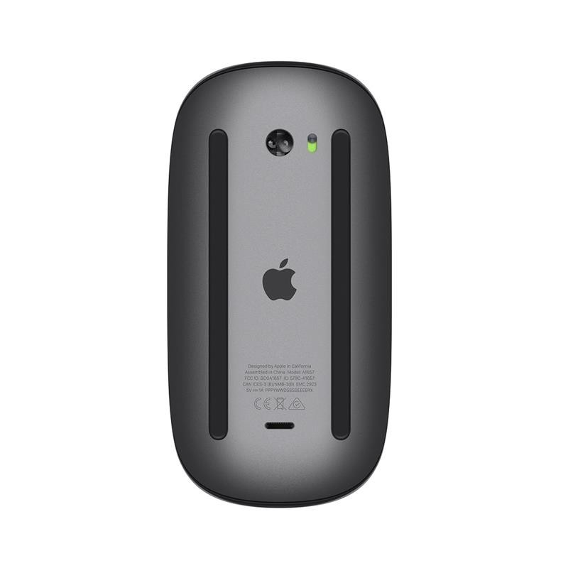 мышь apple magic mouse 2 black беспроводная (серый космос)