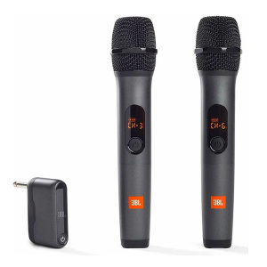 микрофонный комплект jbl wireless microphone set, черный, 2 шт