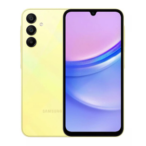 смартфон samsung galaxy a15 4g 6/128 гб, dual nano sim, желтый