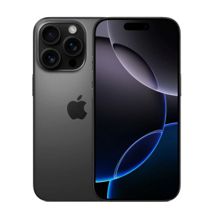 apple iphone 16 pro 256 gb black titanium (черный титан)