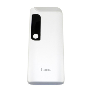 аккумулятор hoco b27-15000mah 2usb+lcd+lamp white (белый)