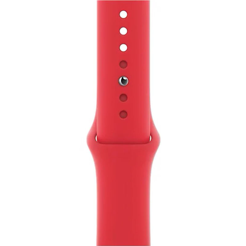 часы apple watch series 6 40mm корпус из алюминия красного цвета (product)red, cпортивный ремешок красный (product)red (m00a3)