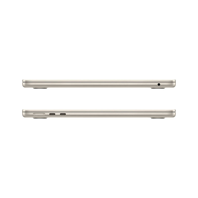 apple macbook air 13.6" (m2, 2022) 8/256гб ssd starlight, сияющая звезда (mly13ll/a)