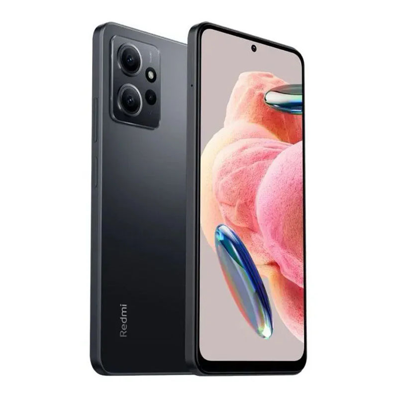 смартфон xiaomi redmi note 12 4g 6/128gb (nfc) onyx gray (серый)