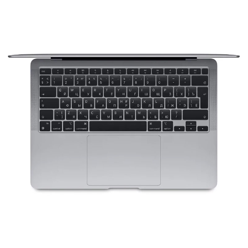 apple macbook air 13.3" (m1, 2020) 8гб, 256гб ssd space gray, серый космос (mgn63ru/a)