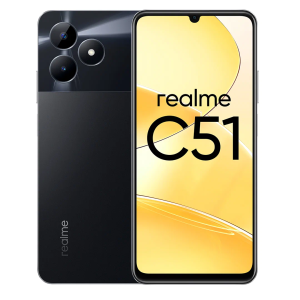 смартфон realme c51 4/64 гб, черный