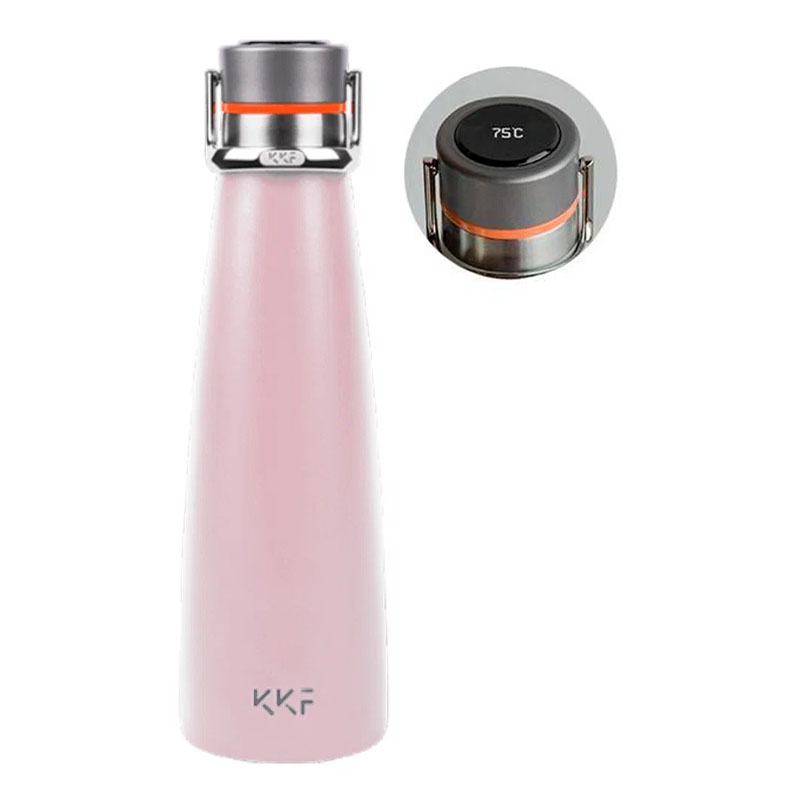 умный термос xiaomi kkf с oled-дисплеем 475ml pink (розовый)