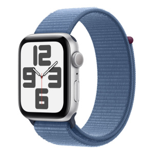 умные часы apple watch series se (2023) gen 2 44 мм aluminium case, silver blue sport loop (mref3)