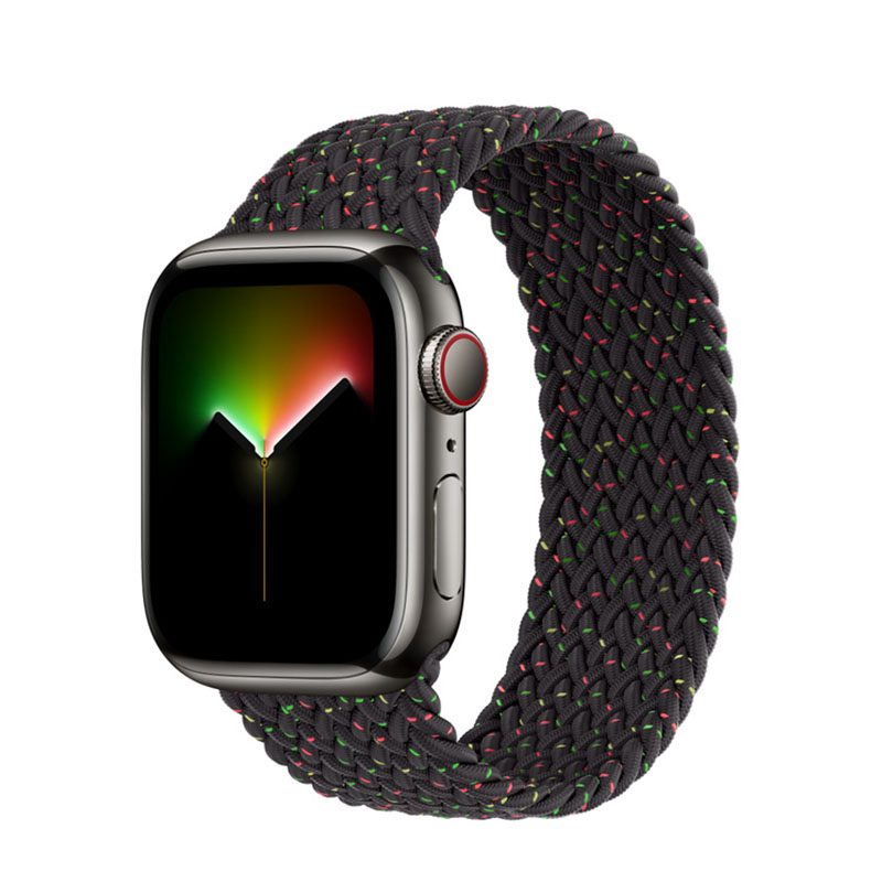 умные часы apple watch series 8 gps 41мм graphite stainless steel case with braided solo loop