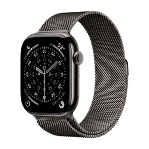 умные часы apple watch series 11 (2025) gps + cellular 42 мм, slate titanium case, milanese loop, slate