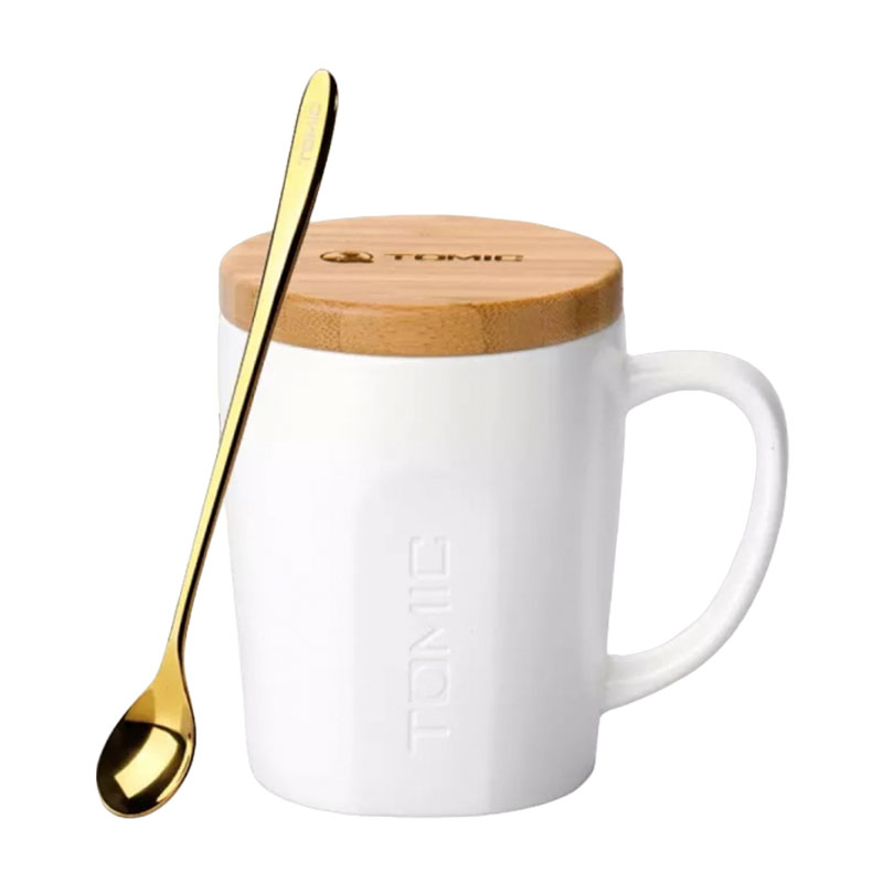 кружка xiaomi tomicceramic cup with bamboo cover white (tcl1314)