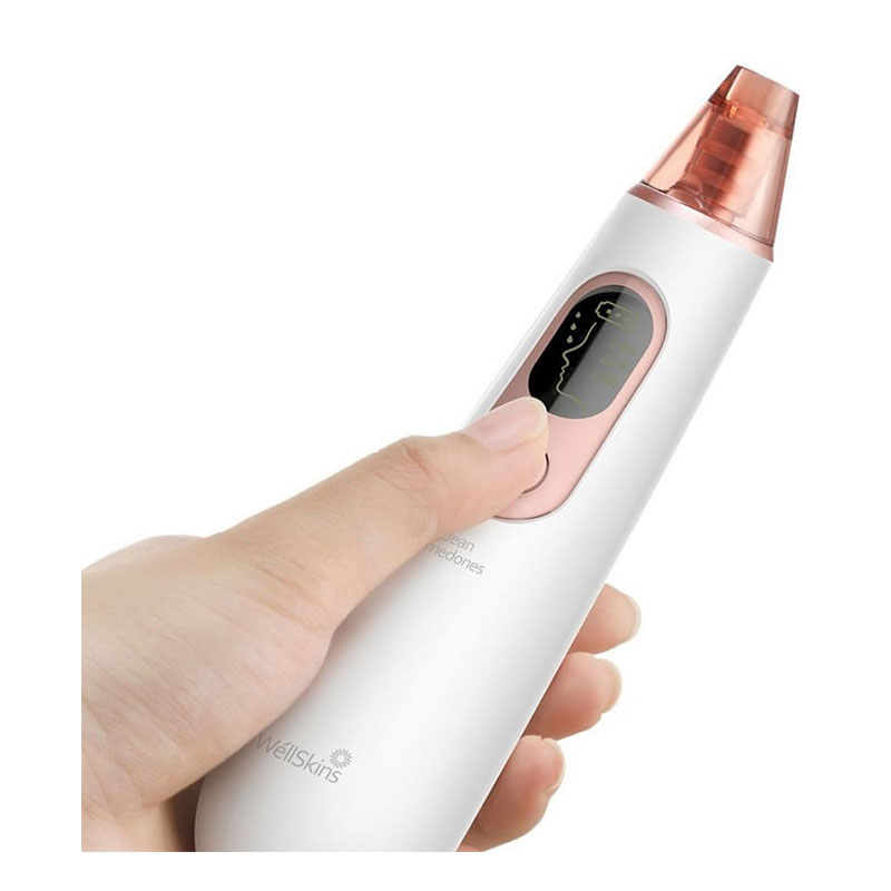 прибор для чистки лица wellskins clean beauty blackhead meter wx-ht100 gold