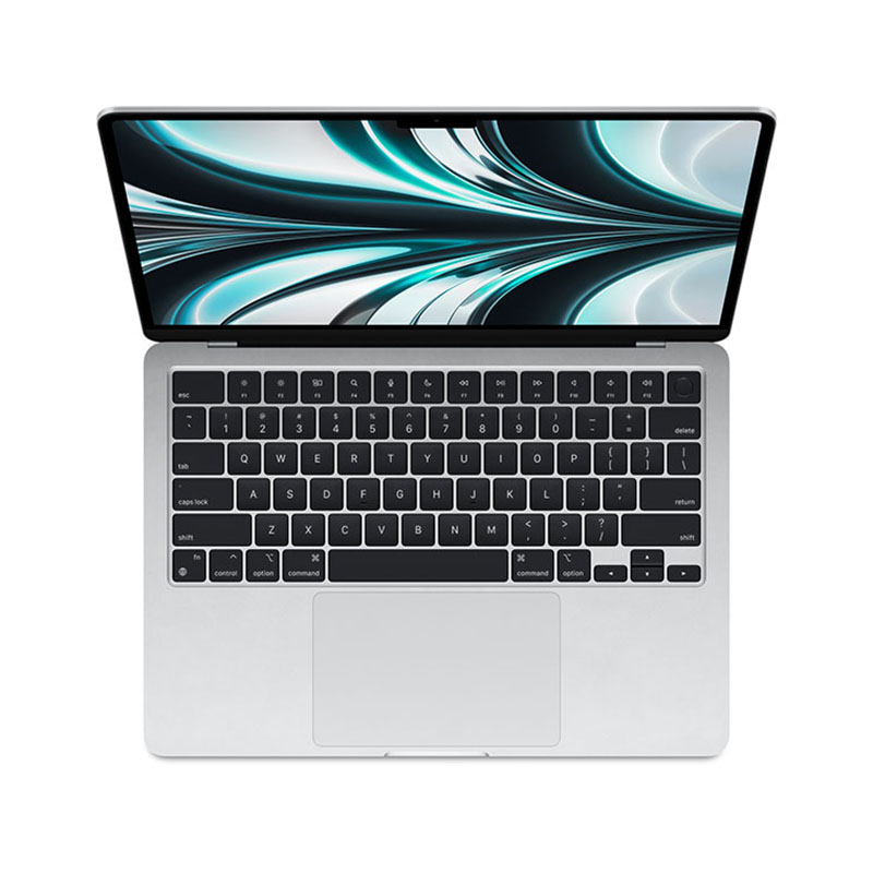 apple macbook air 13.6" (m2, 2022) 8/256гб ssd silver, серебристый (mlxy3ll/a)